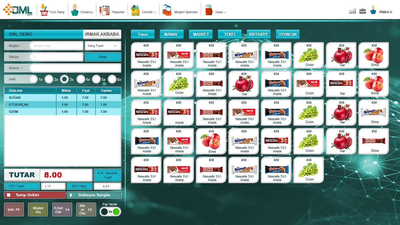 DML Barkodlu Satış Start