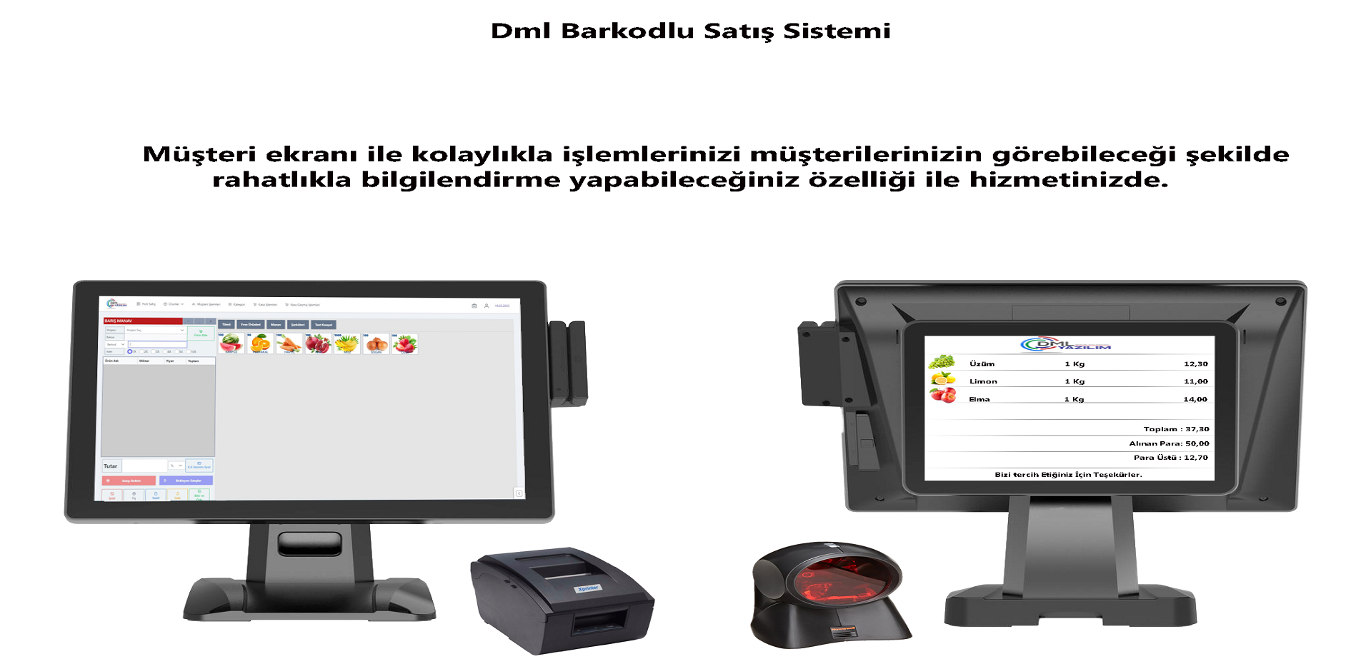 Barkodlu Satış Sistemi BarPro Terazi Modüllü